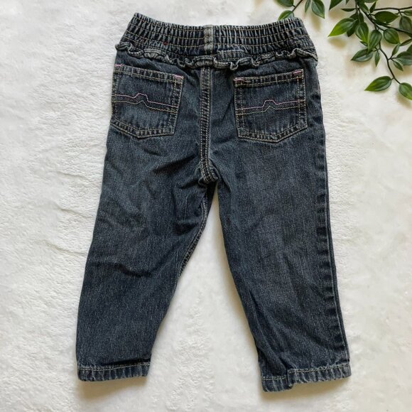 Arizona Toddler Jeans Blue Wash 18M | EUC Casual Denim Ruffle - Picture 11 of 16